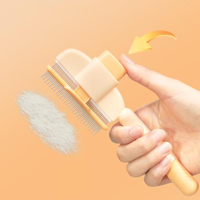 Cat And Dog Comb, Knot Remover, Hair Removal Tool, Pet Self-cleaning Comb, For Long Hair, Massage, Knot Removal, Hair Removal Exclusively