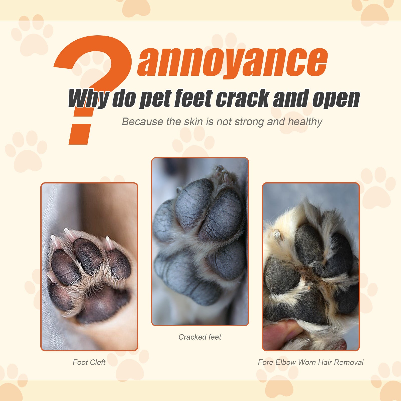 Yegbong Pet Moisturizing Paw Balm Suitable For Cats And Dogs, Protects And Moisturizes Paw Pads